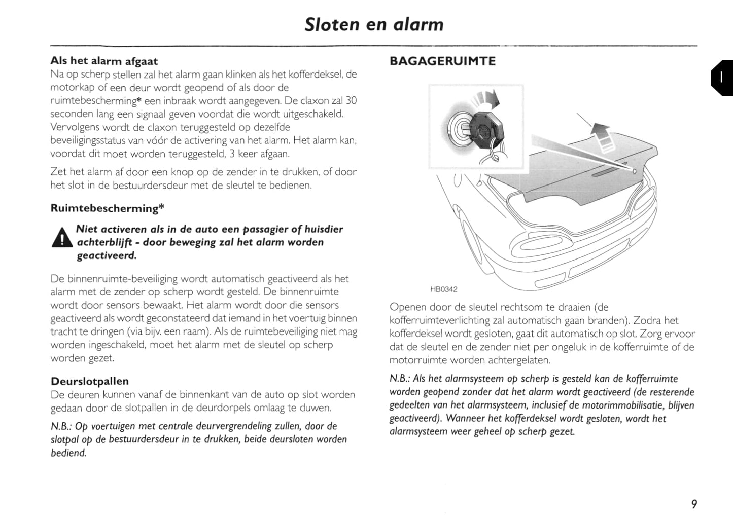 2002-2005 MG TF Owner's Manual | Dutch