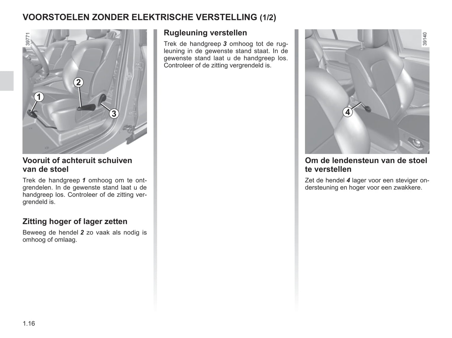 2018-2019 Renault Espace Owner's Manual | Dutch