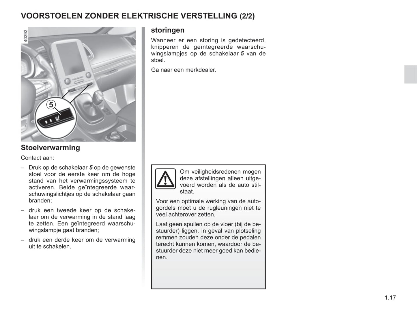 2018-2019 Renault Espace Owner's Manual | Dutch