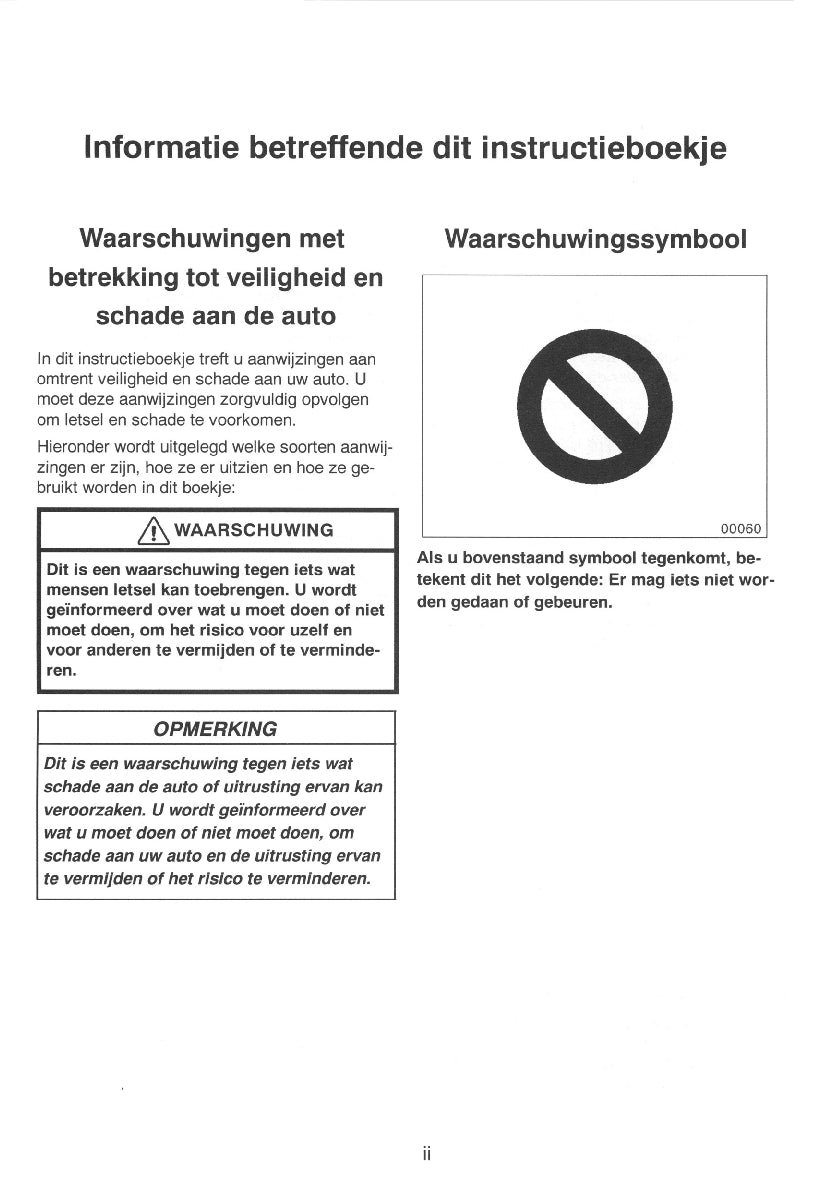 2000-2001 Toyota RAV4 Owner's Manual | Dutch