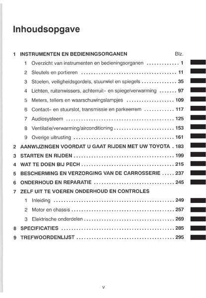 2000-2001 Toyota RAV4 Owner's Manual | Dutch