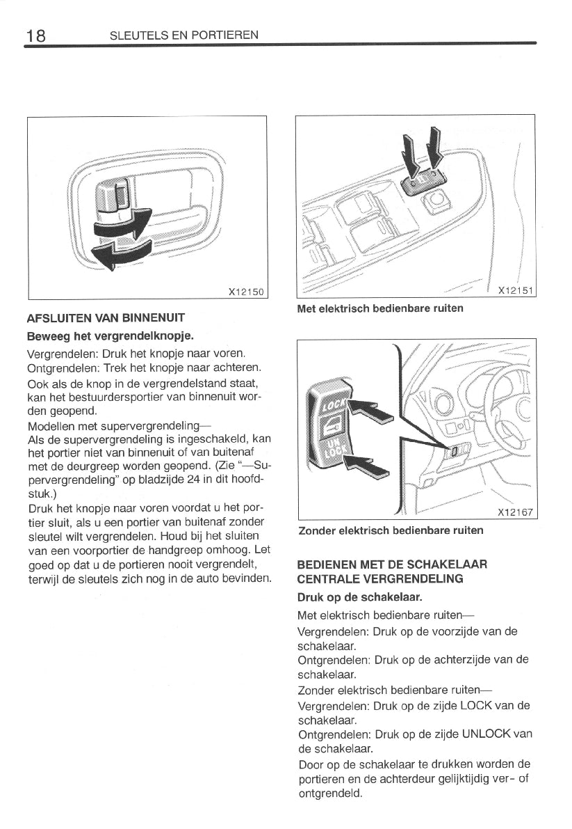 2000-2001 Toyota RAV4 Owner's Manual | Dutch