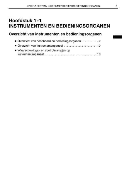 2004-2005 Toyota Yaris Owner's Manual | Dutch