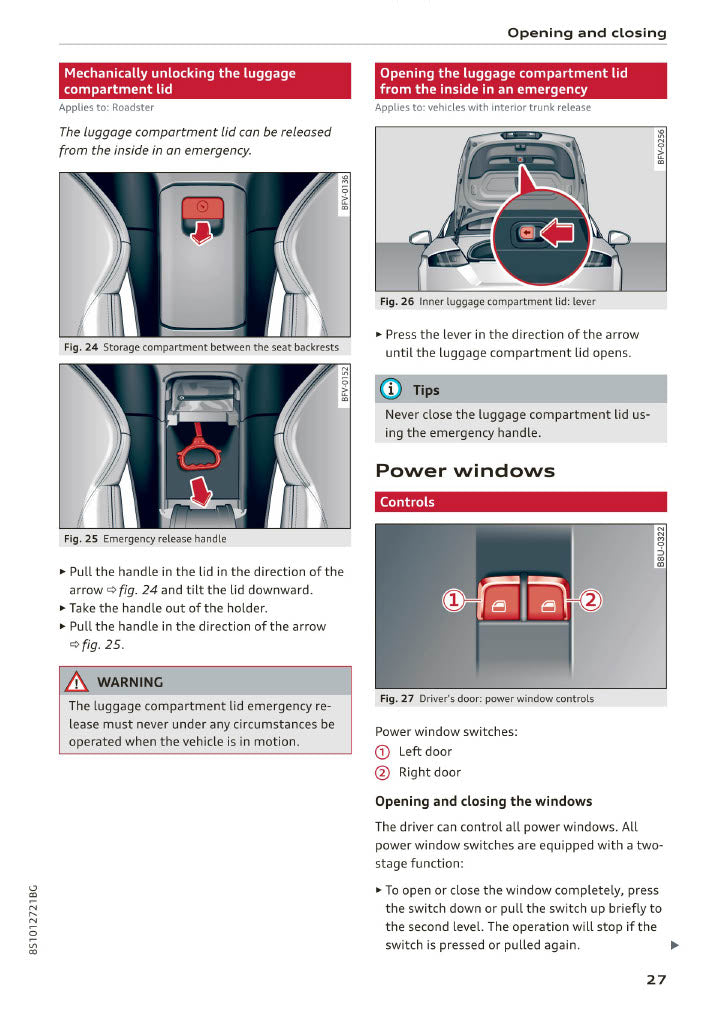 2019-2023 Audi TT Manuel du propriétaire | Anglais