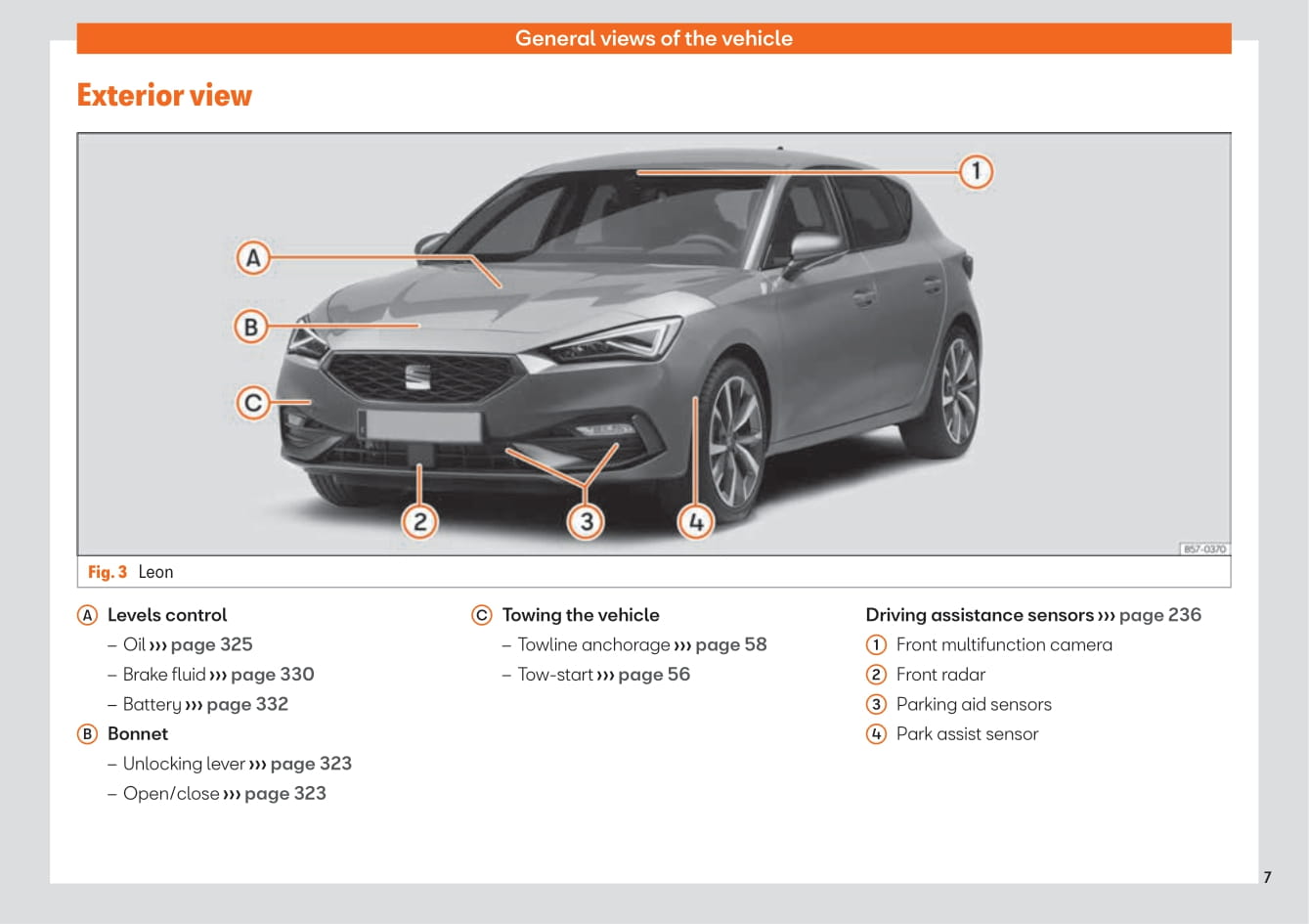 2020 Seat Leon/Leon Sportstourer Owner's Manual | English