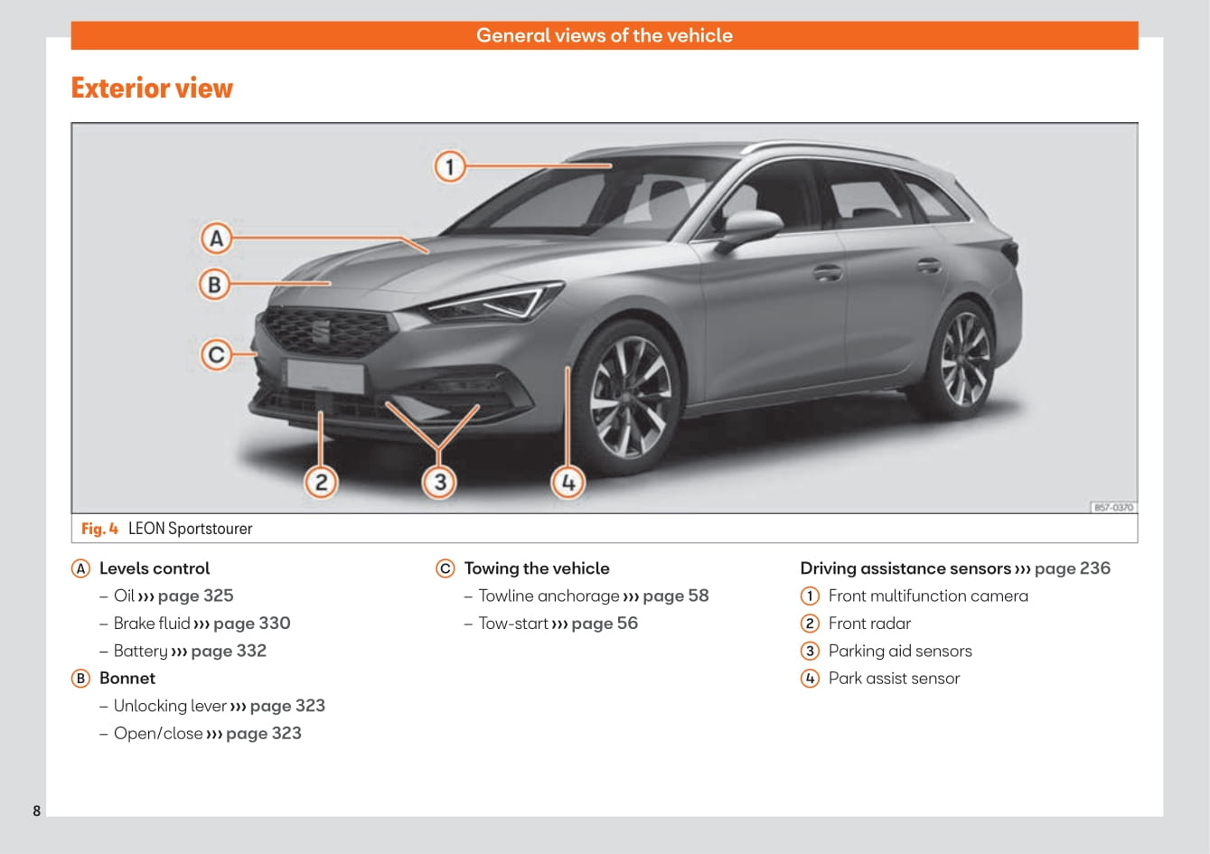 2020 Seat Leon/Leon Sportstourer Owner's Manual | English