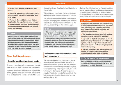 2020 Seat Leon/Leon Sportstourer Owner's Manual | English