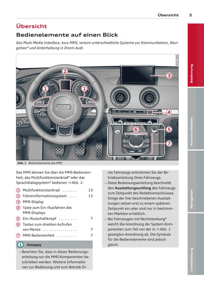 MMI navigation plus Bedienungsanleitung 2014