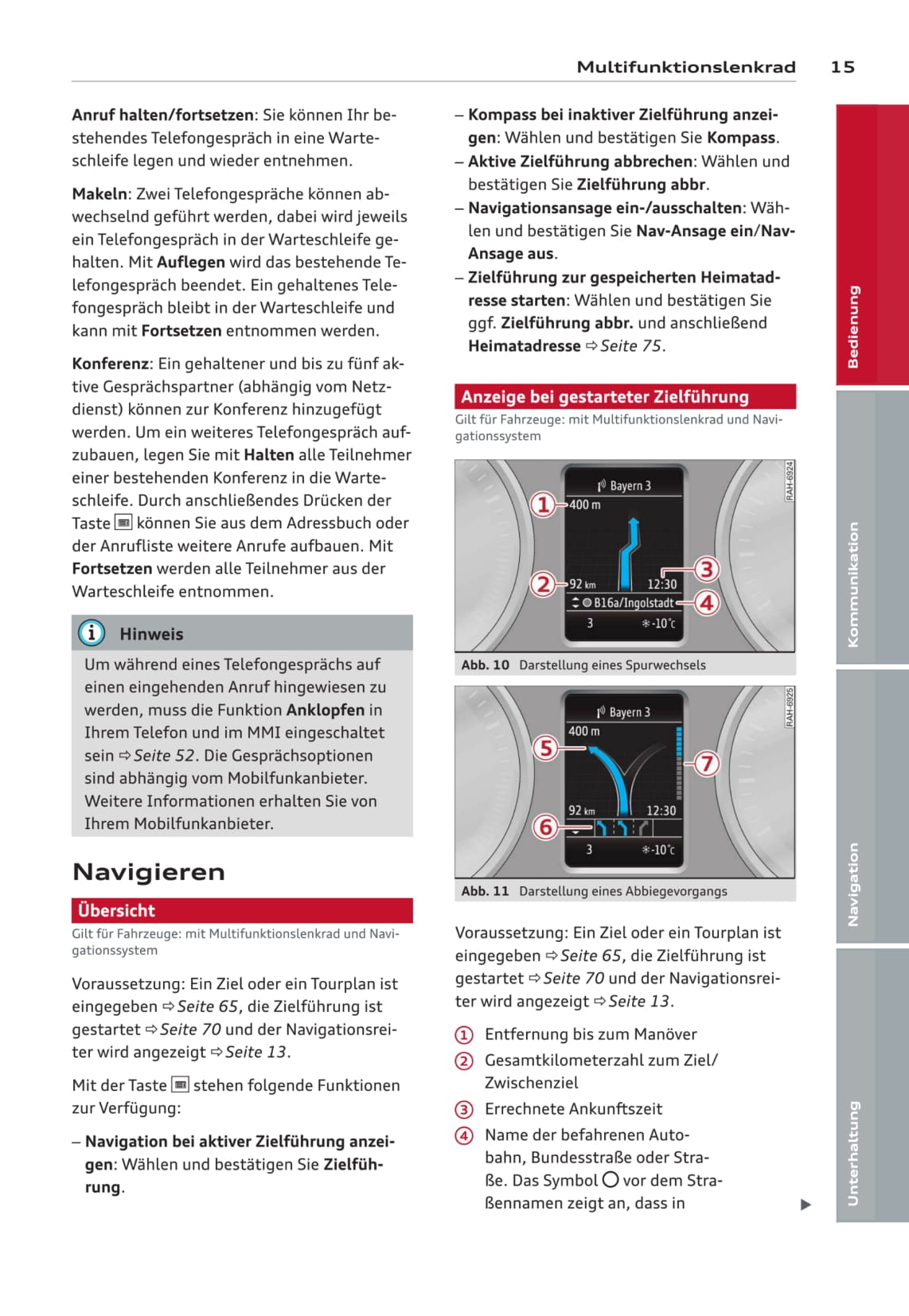 MMI navigation plus Bedienungsanleitung 2014