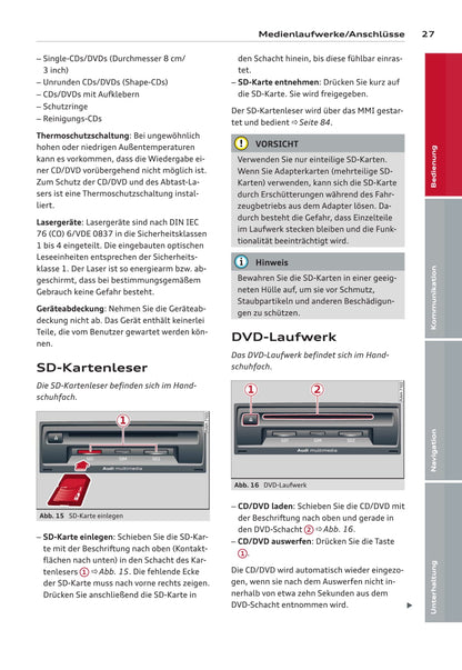 MMI navigation plus Bedienungsanleitung 2014