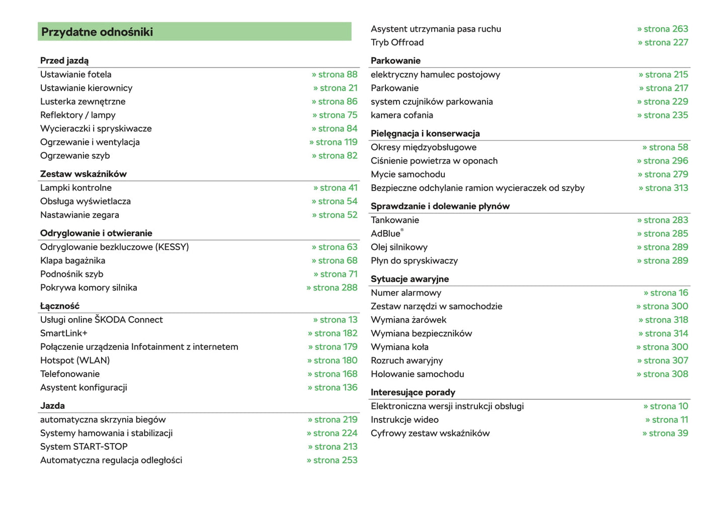 2018-2019 Skoda Karoq Gebruikershandleiding | Pools