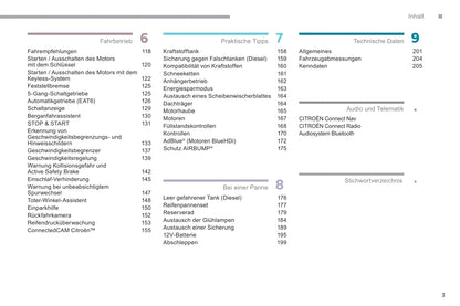 2017-2019 Citroën C3 Owner's Manual | German