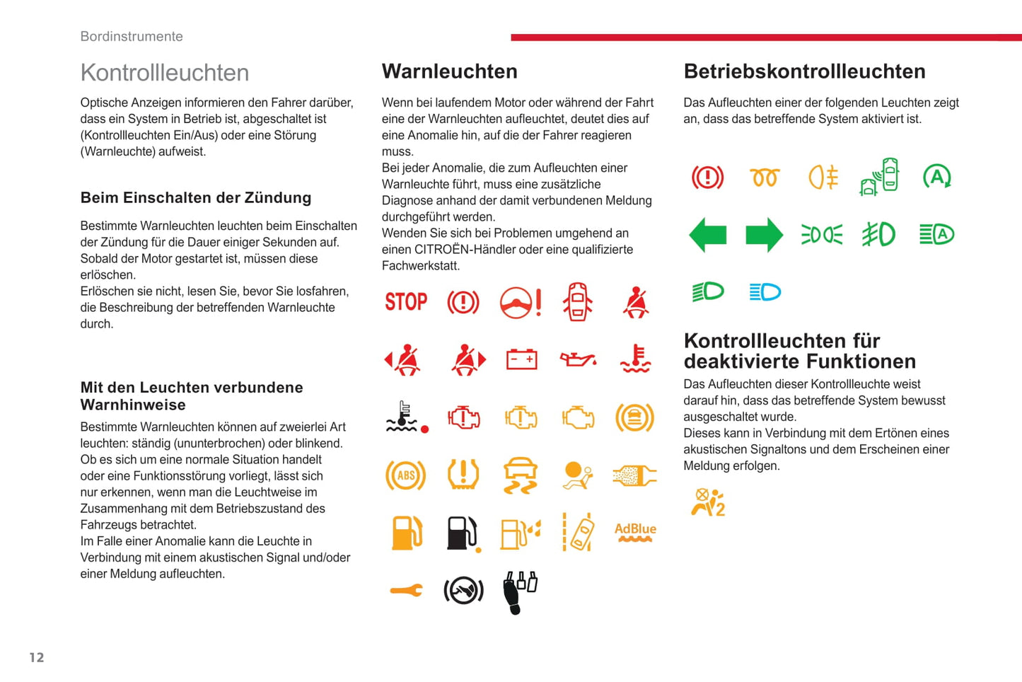 2017-2019 Citroën C3 Owner's Manual | German