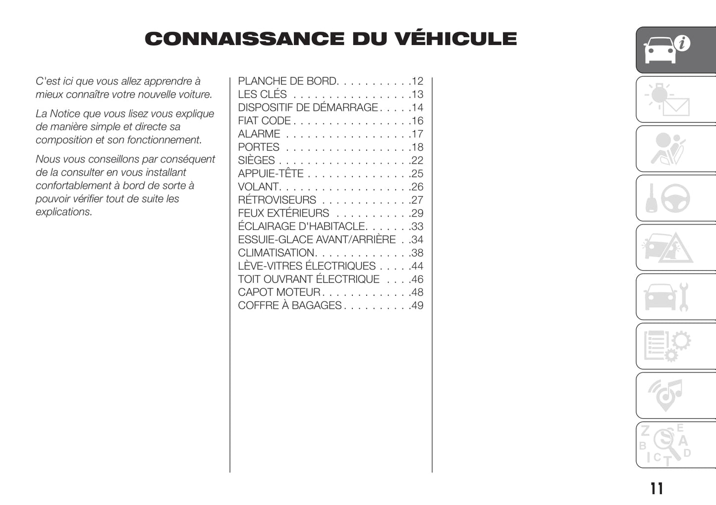 2019-2020 Fiat 500X Gebruikershandleiding | Frans