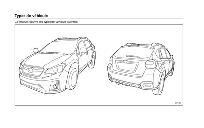 2017-2019 Subaru Crosstrek Bedienungsanleitung | Französisch