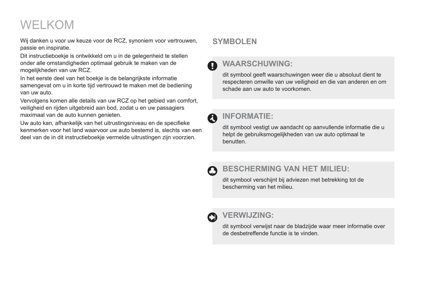 2011-2013 Peugeot RCZ Gebruikershandleiding | Nederlands