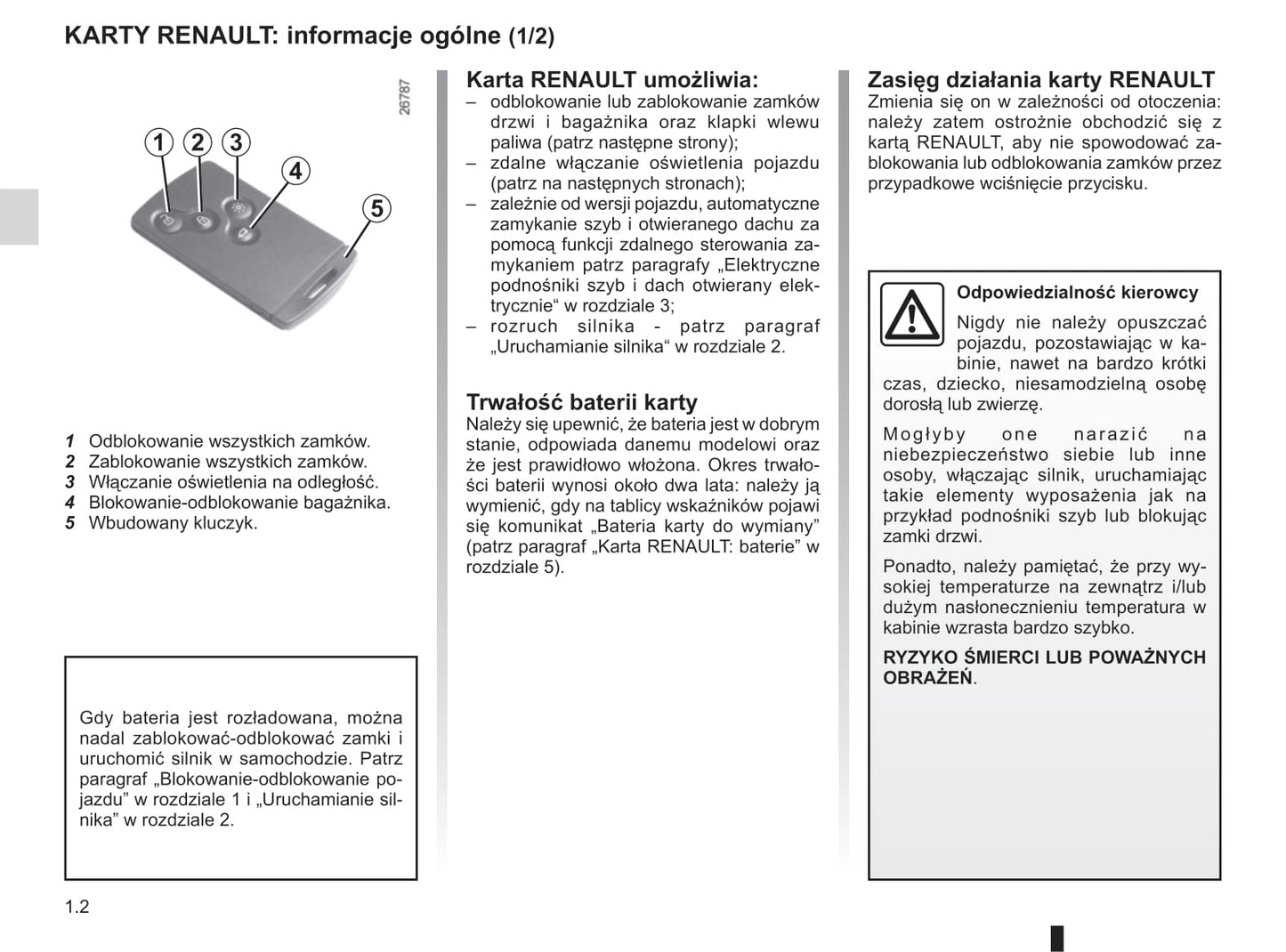 2015-2016 Renault Scénic/Grand Scénic Owner's Manual | Polish