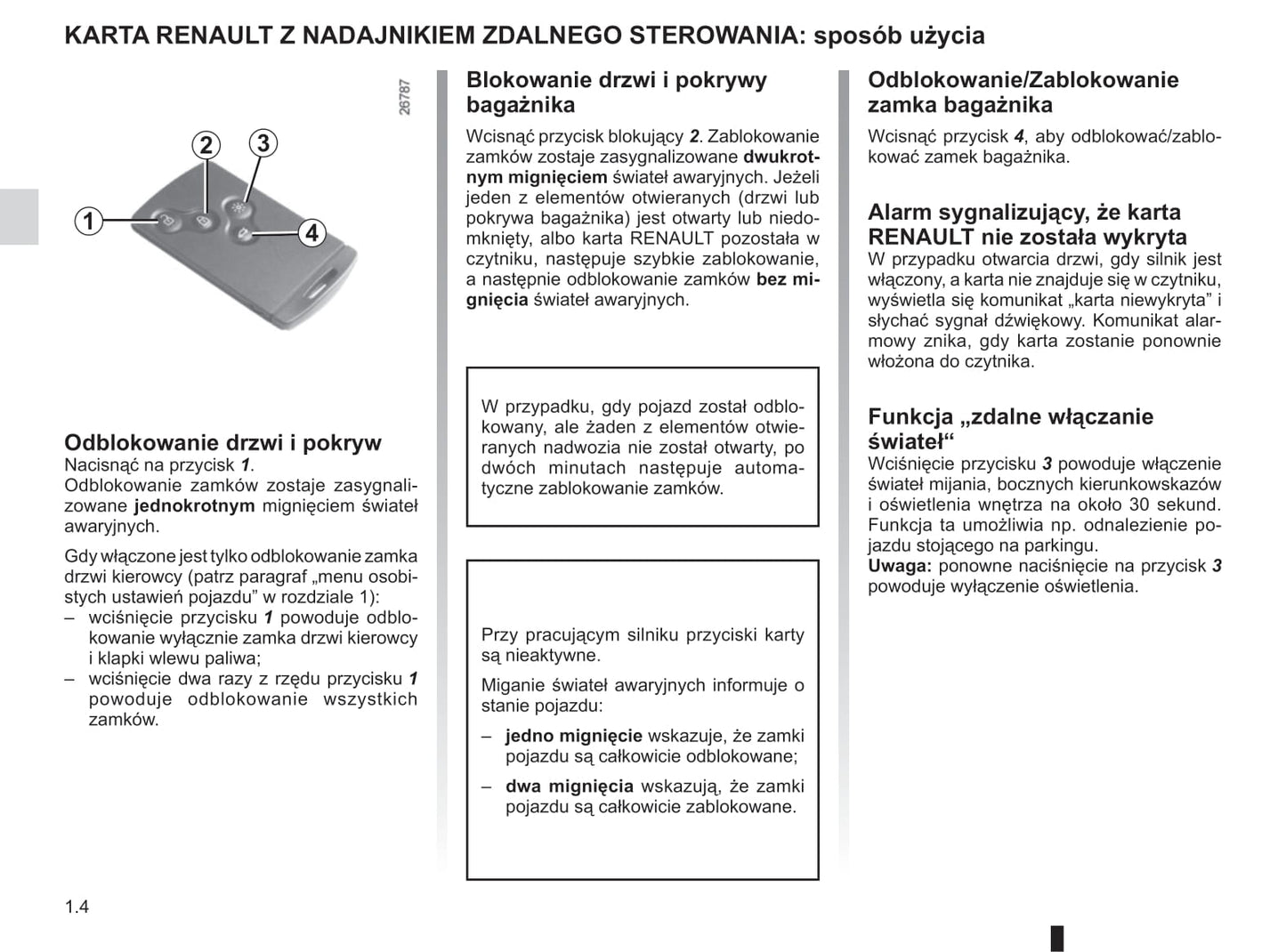 2015-2016 Renault Scénic/Grand Scénic Owner's Manual | Polish