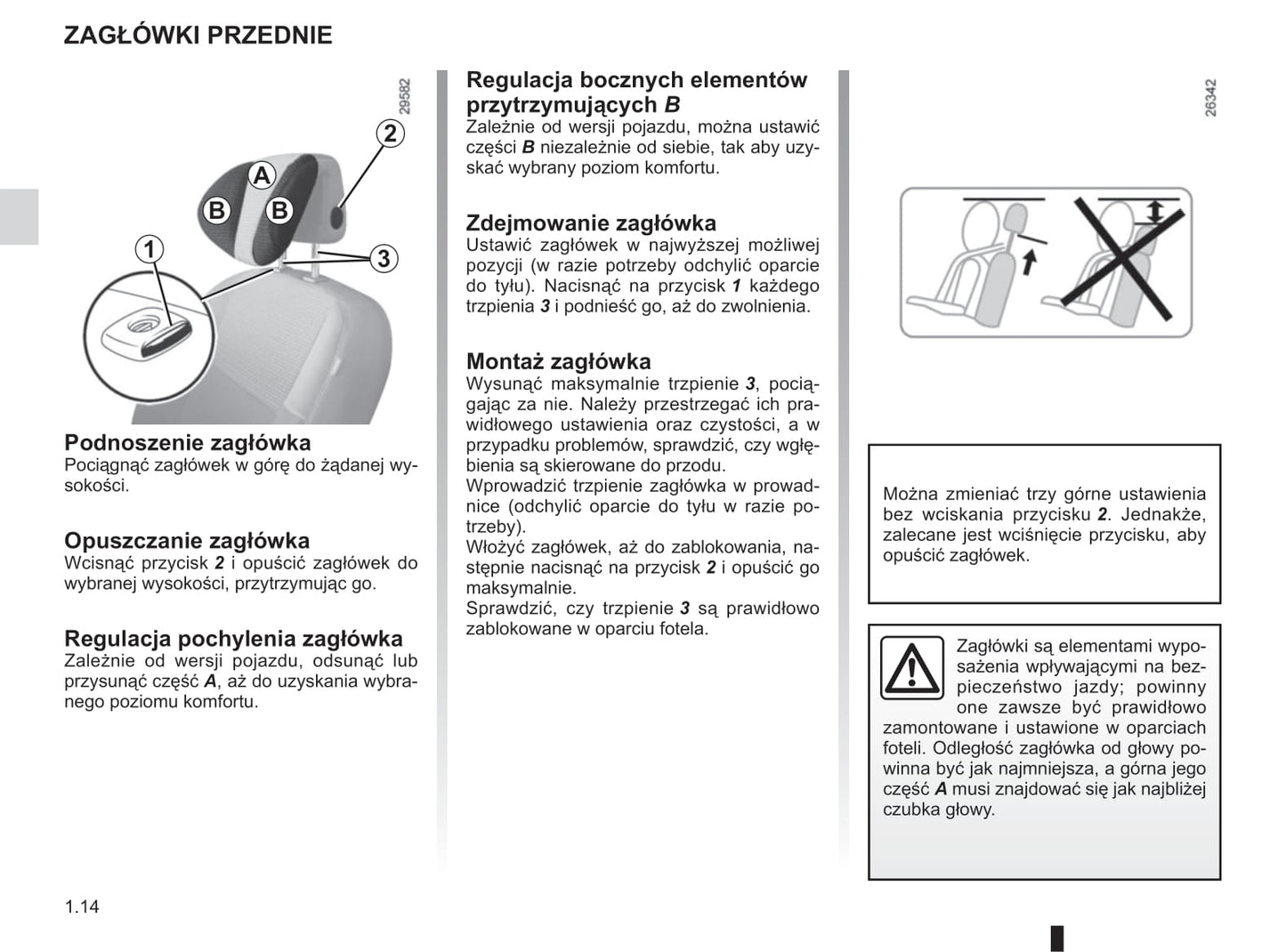 2015-2016 Renault Scénic/Grand Scénic Owner's Manual | Polish