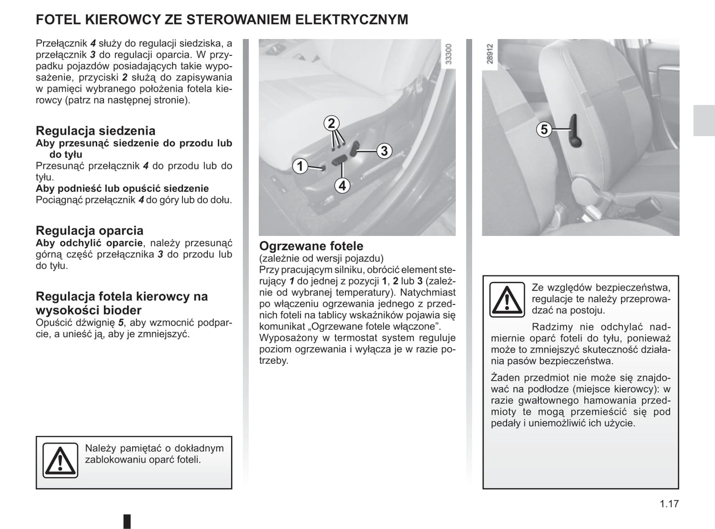 2015-2016 Renault Scénic/Grand Scénic Owner's Manual | Polish