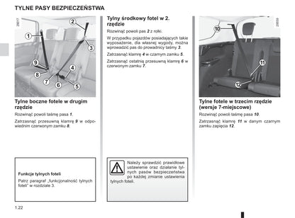 2015-2016 Renault Scénic/Grand Scénic Owner's Manual | Polish