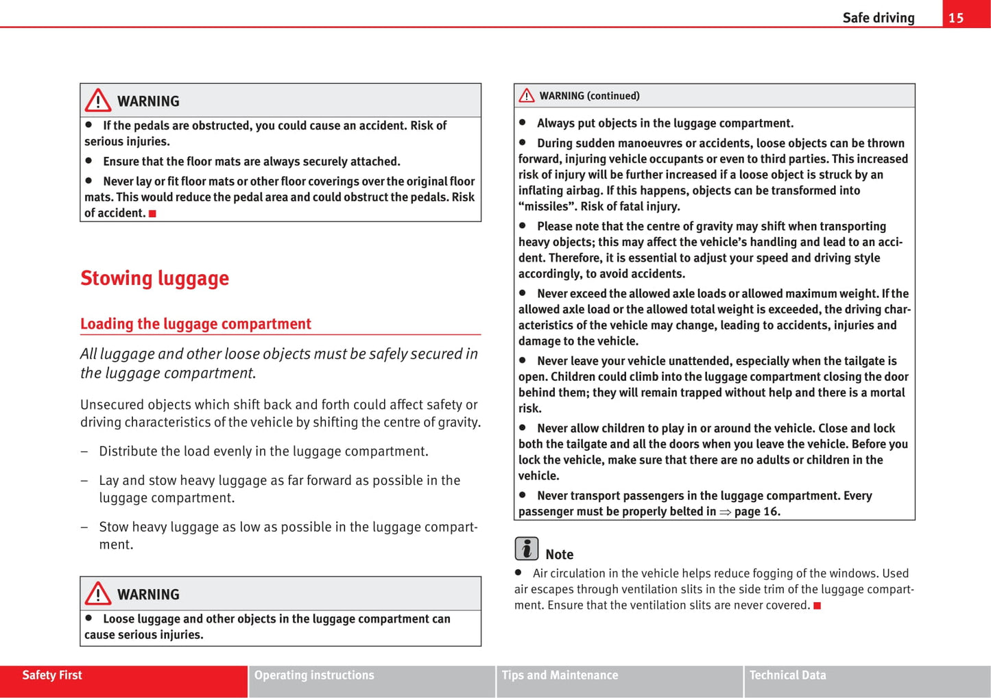 2006-2007 Seat Cordoba Owner's Manual | English