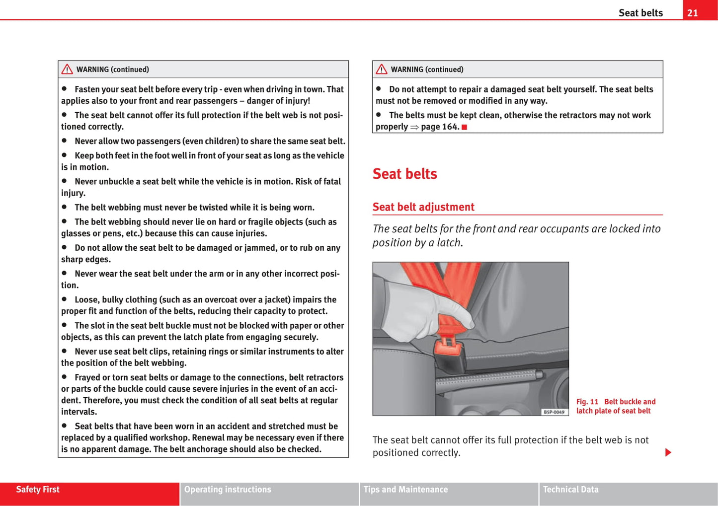 2006-2007 Seat Cordoba Owner's Manual | English