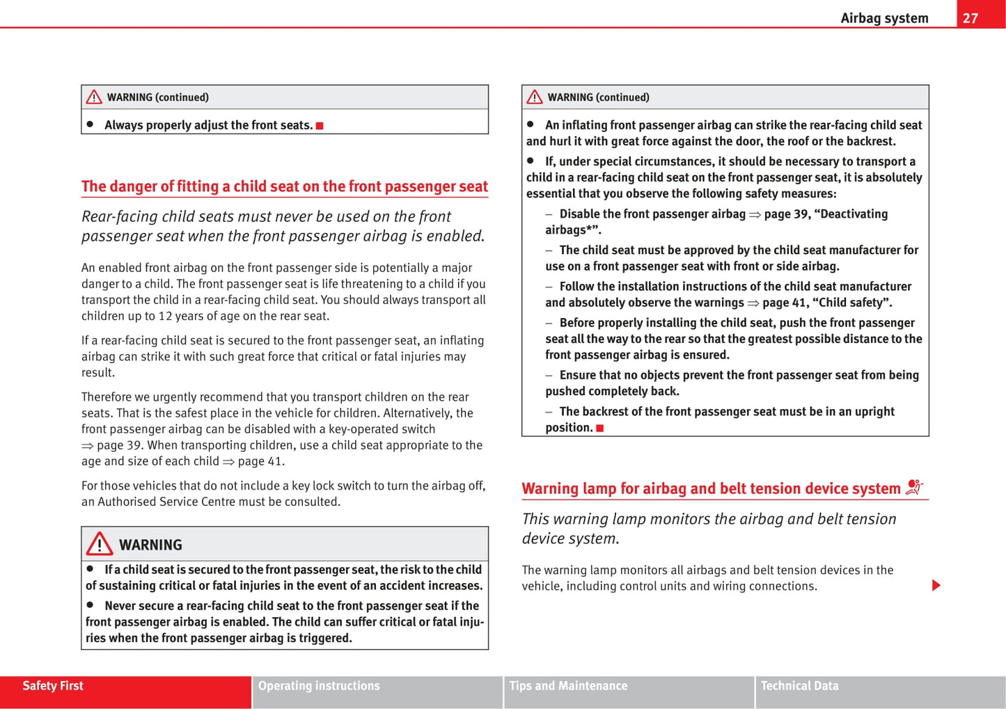 2006-2007 Seat Cordoba Owner's Manual | English