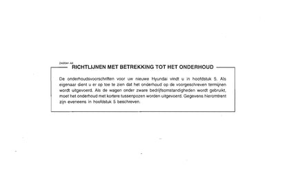 2001-2002 Hyundai Santa Fe Gebruikershandleiding | Nederlands