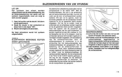 2001-2002 Hyundai Santa Fe Gebruikershandleiding | Nederlands