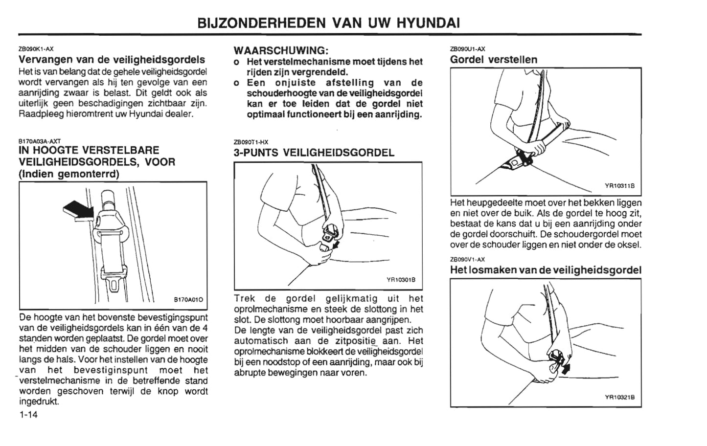 2001-2002 Hyundai Santa Fe Gebruikershandleiding | Nederlands