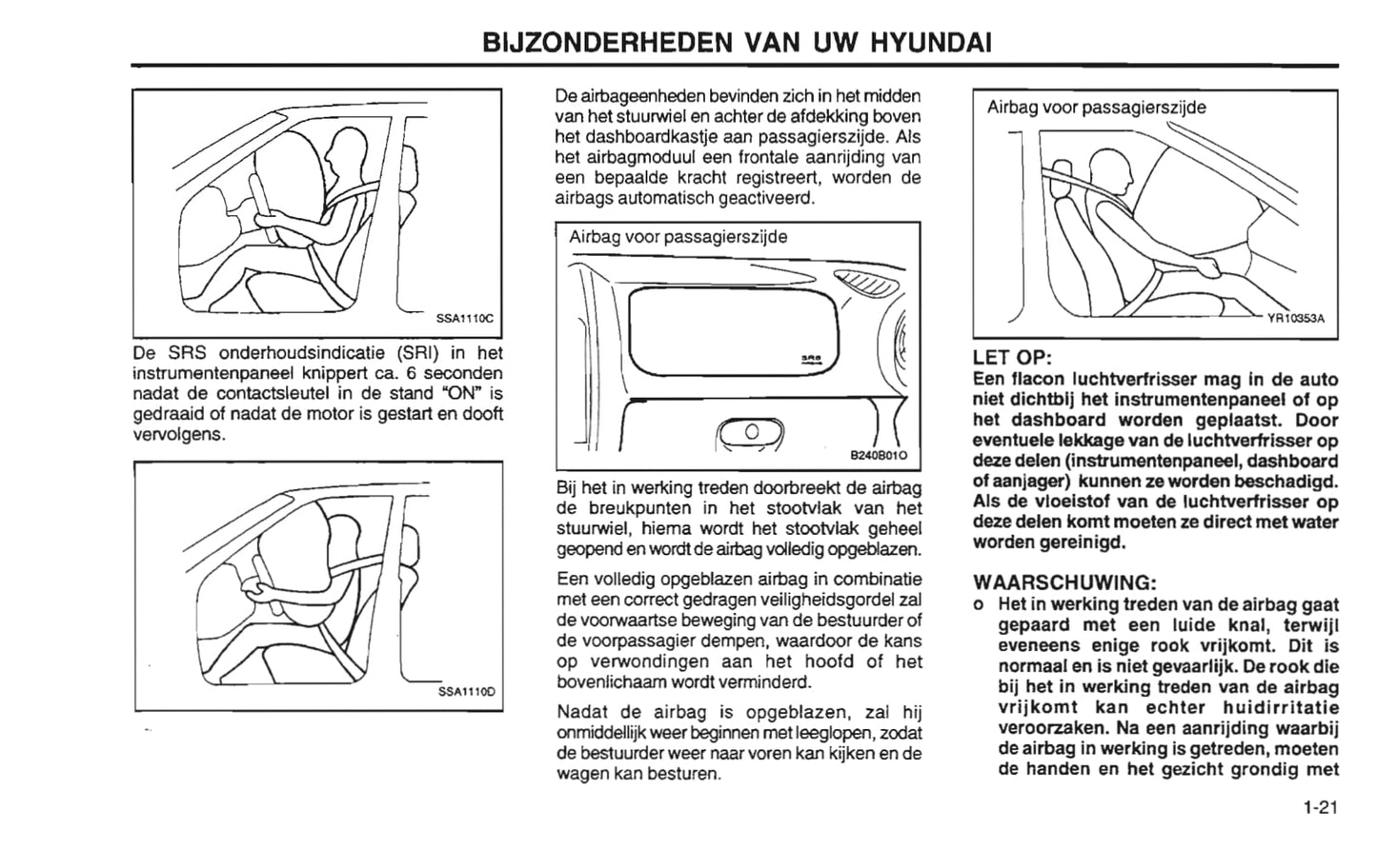 2001-2002 Hyundai Santa Fe Gebruikershandleiding | Nederlands