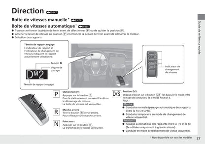 2017-2018 Honda Civic Sedan Bedienungsanleitung | Französisch