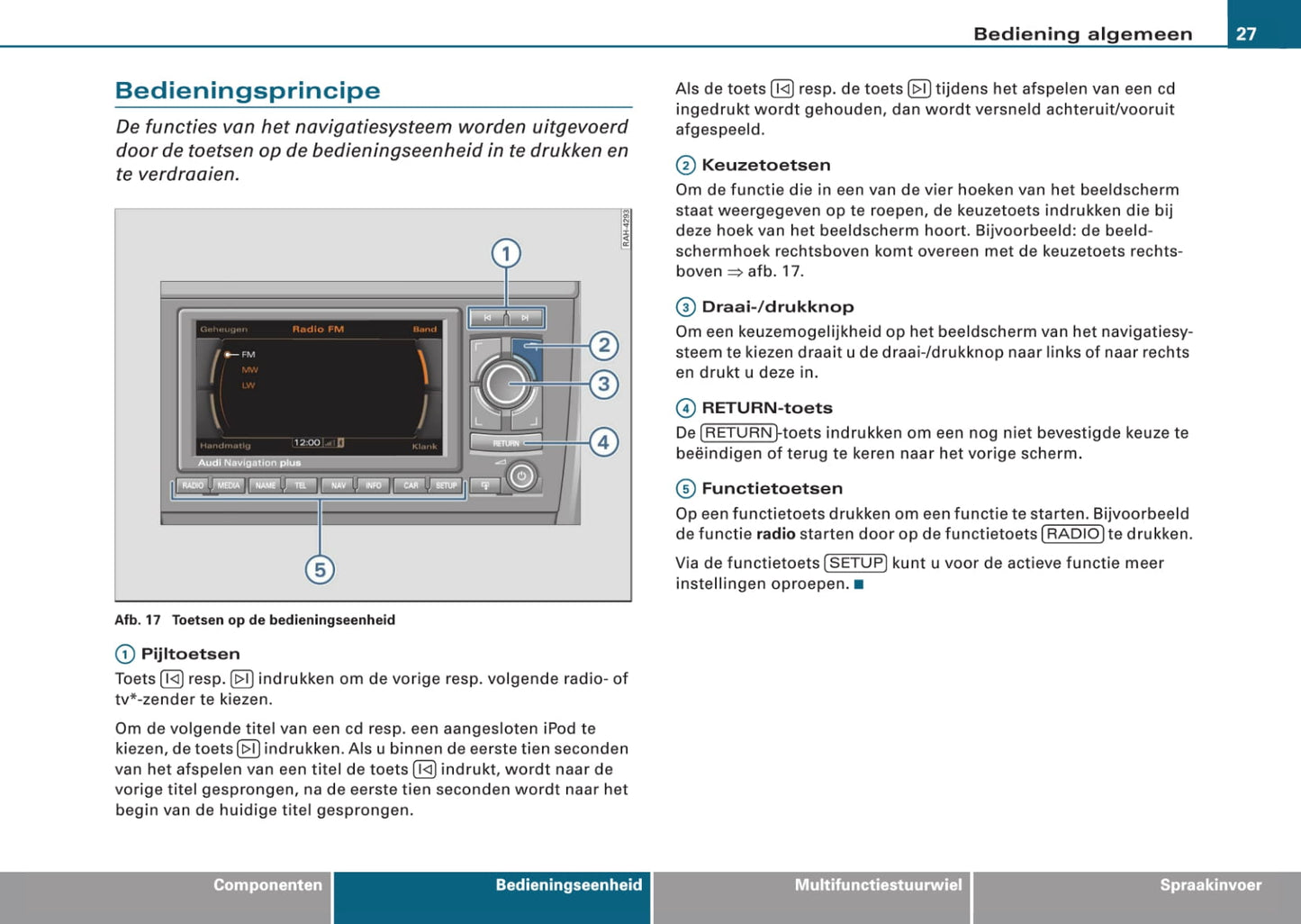 Audi Navigatiesysteem Plus RNS-E Handleiding