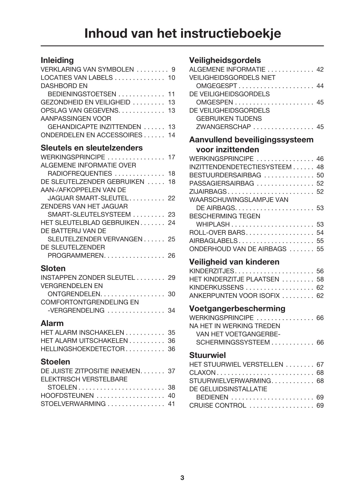 2008-2009 Jaguar XK Owner's Manual | Dutch