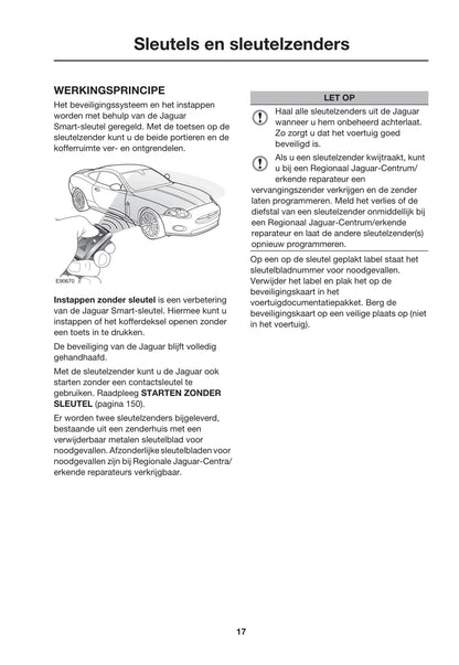 2008-2009 Jaguar XK Owner's Manual | Dutch