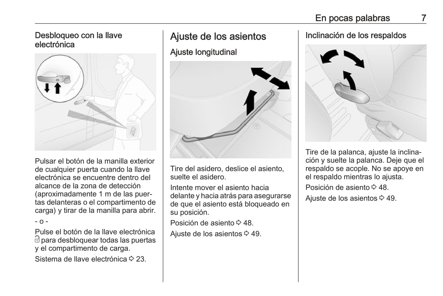 2018 Opel Vivaro Owner's Manual | Spanish