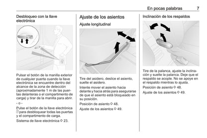 2018 Opel Vivaro Owner's Manual | Spanish