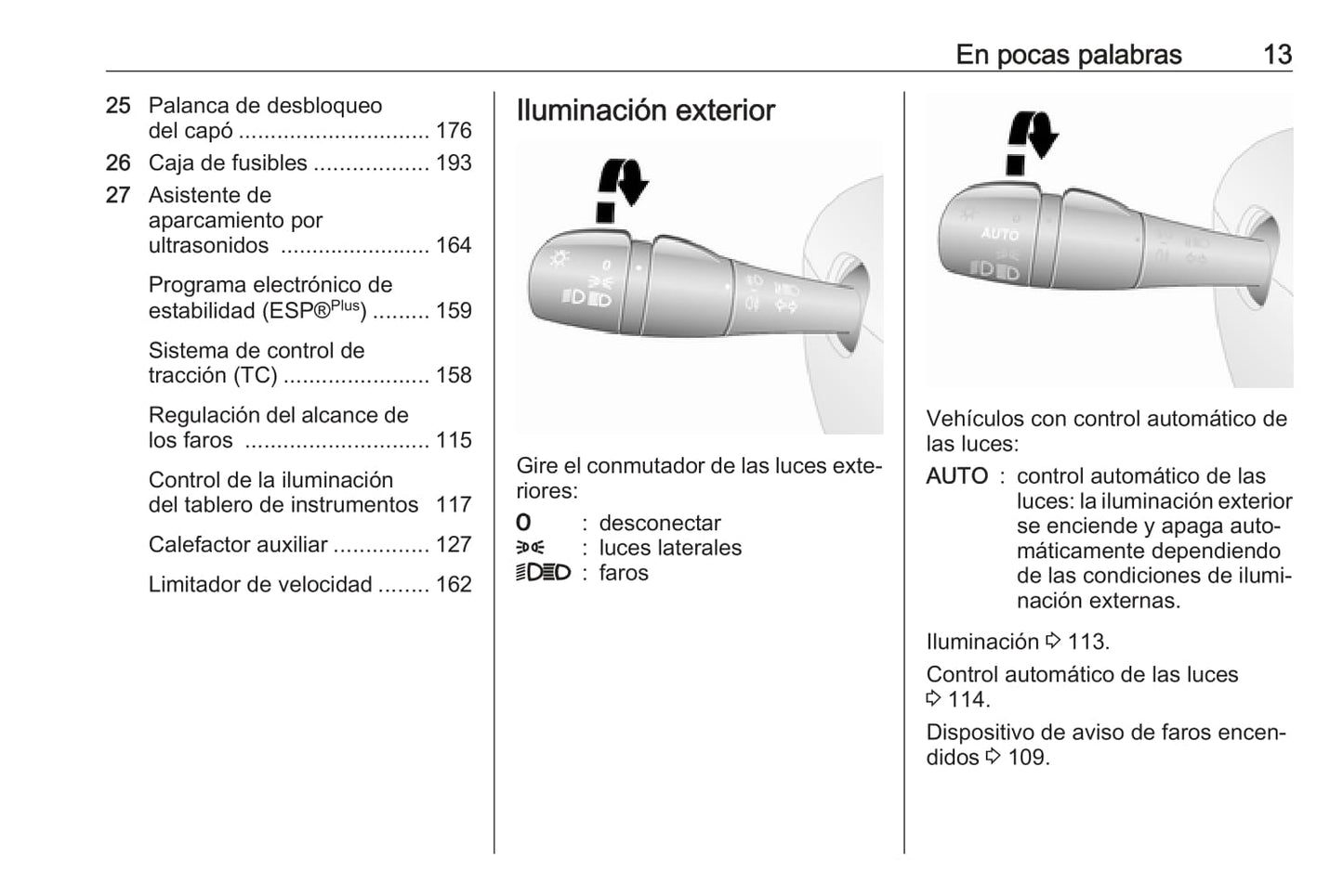 2018 Opel Vivaro Owner's Manual | Spanish