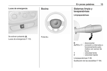 2018 Opel Vivaro Owner's Manual | Spanish