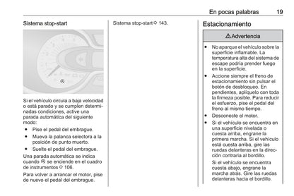 2018 Opel Vivaro Owner's Manual | Spanish