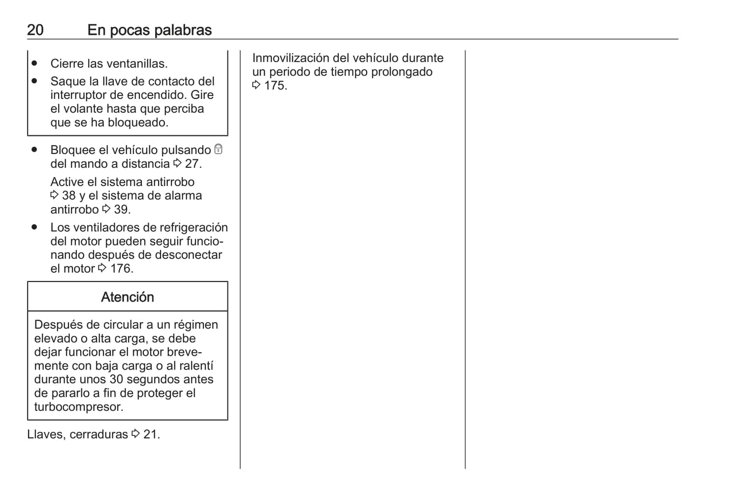 2018 Opel Vivaro Owner's Manual | Spanish