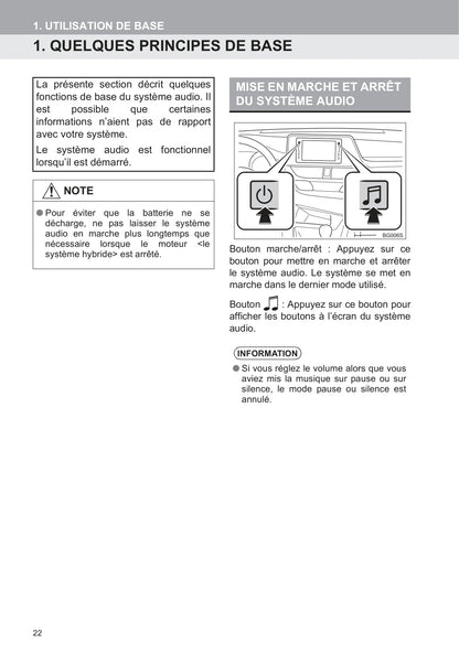 Toyota C-HR / C-HR Hybrid Navigation Guide d'utilisation 2016