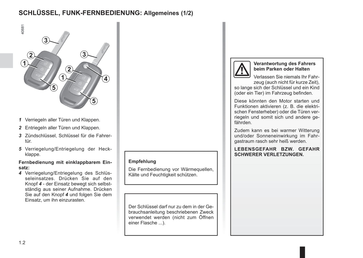 2017-2018 Renault Scénic/Grand Scénic Owner's Manual | German