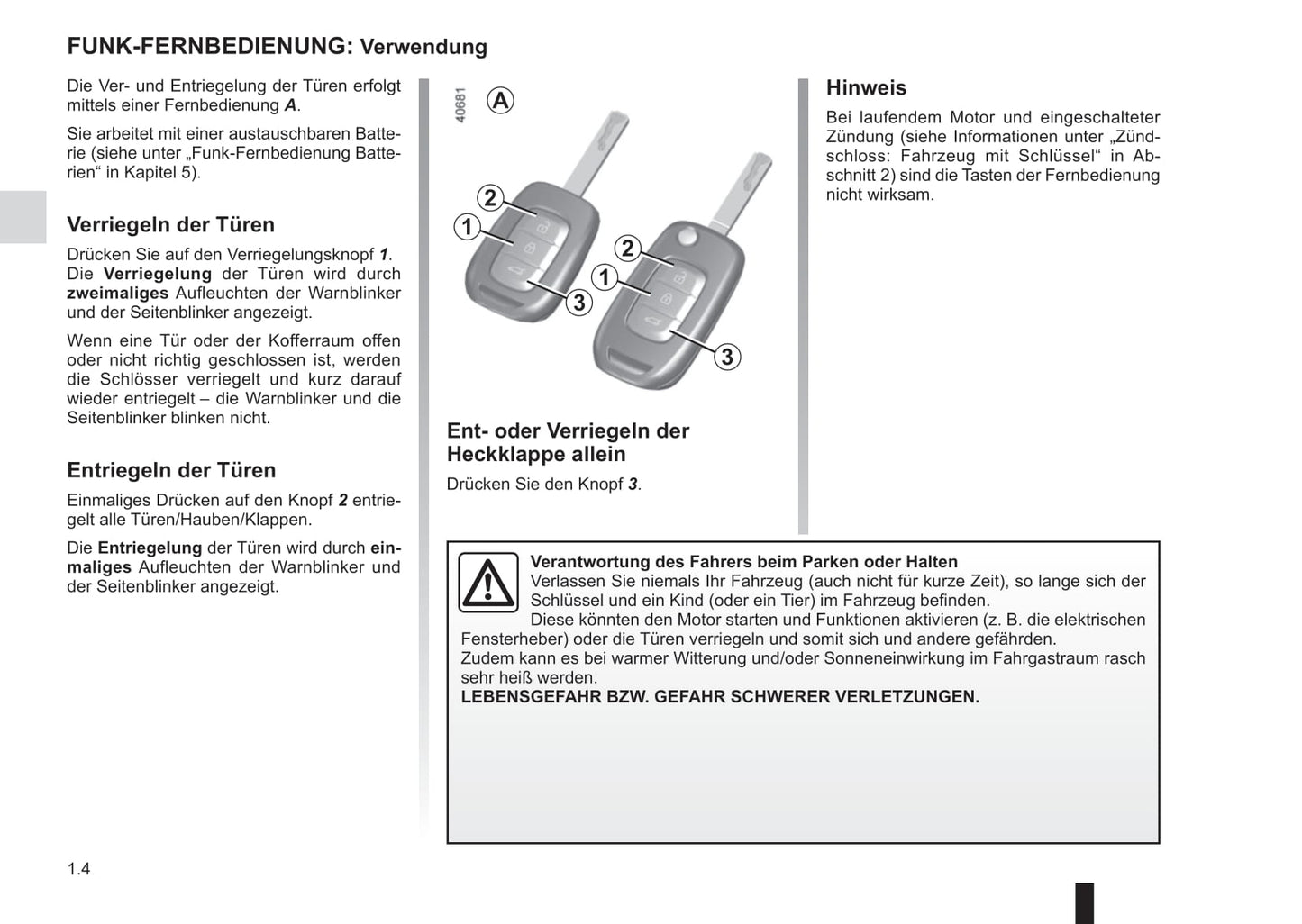 2017-2018 Renault Scénic/Grand Scénic Owner's Manual | German