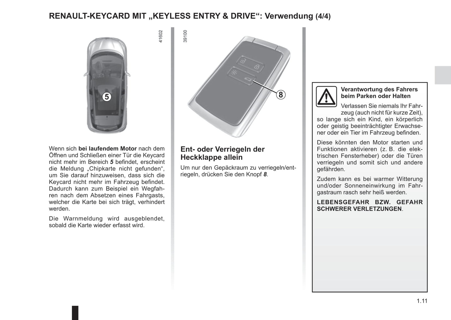 2017-2018 Renault Scénic/Grand Scénic Owner's Manual | German