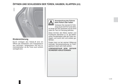 2017-2018 Renault Scénic/Grand Scénic Owner's Manual | German