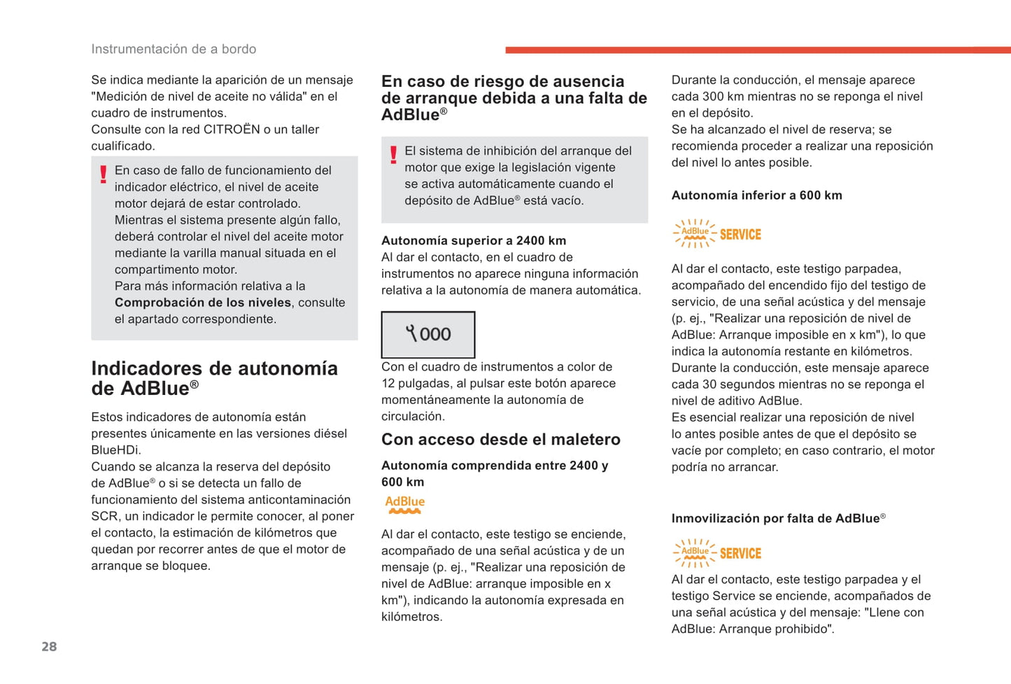 2018-2021 Citroën C4 SpaceTourer/Grand C4 SpaceTourer Gebruikershandleiding | Spaans