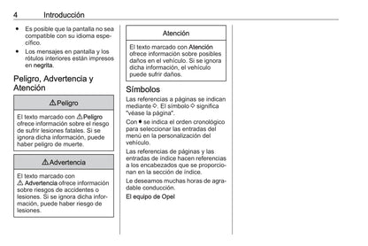 2019 Opel Insignia Bedienungsanleitung | Spanisch