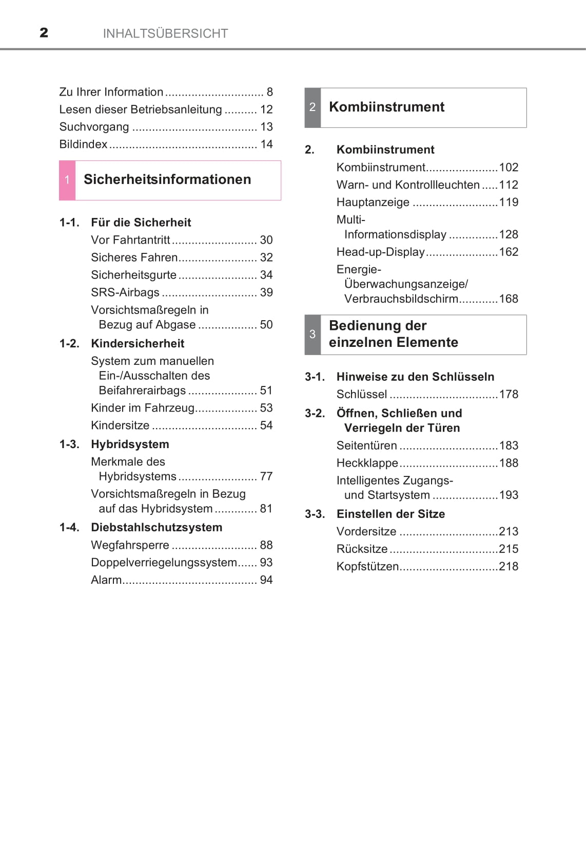 2016-2017 Toyota Prius Owner's Manual | German